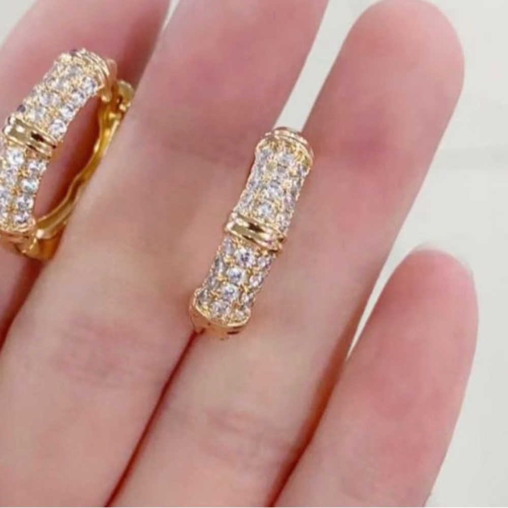Gold filled medium size earring